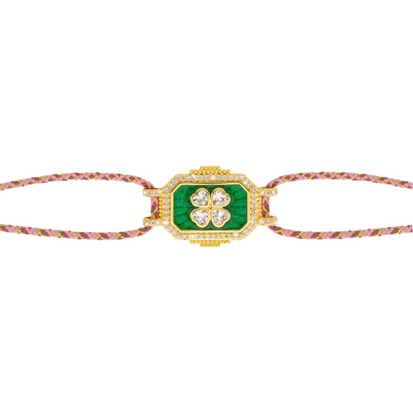Mya-Bay - Armband green Trefle Bohème