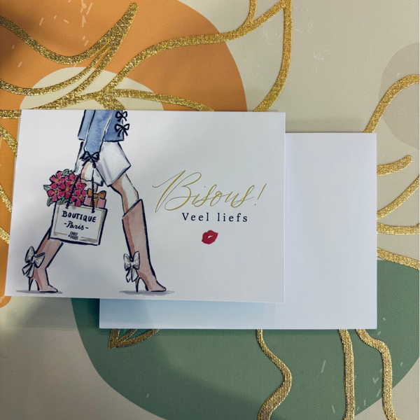 Emily in Paris | Briefkaart Bisous!