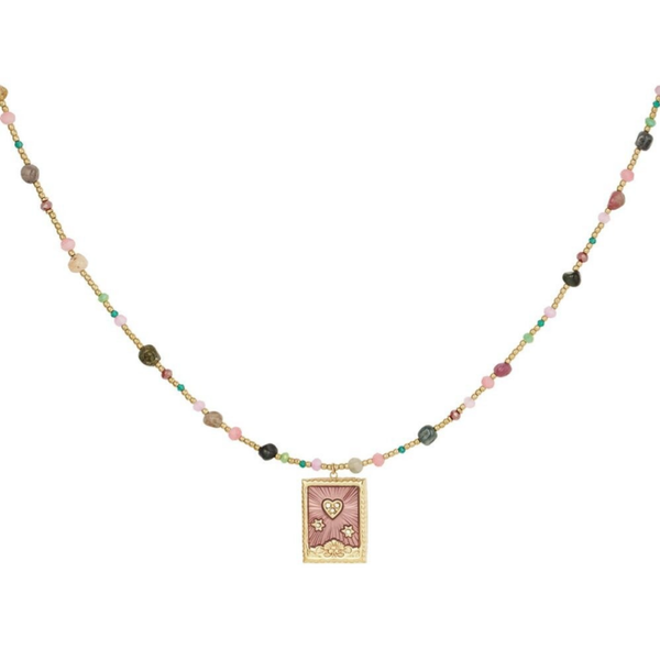 Stainless steel Bedelketting Fall Wonderland