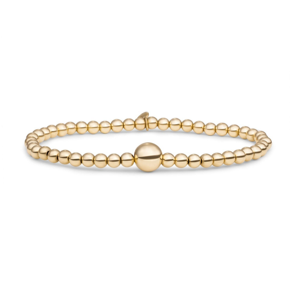 Core Armband 4mm + 8 mm goud of zilver