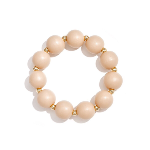 Houten kralen armband