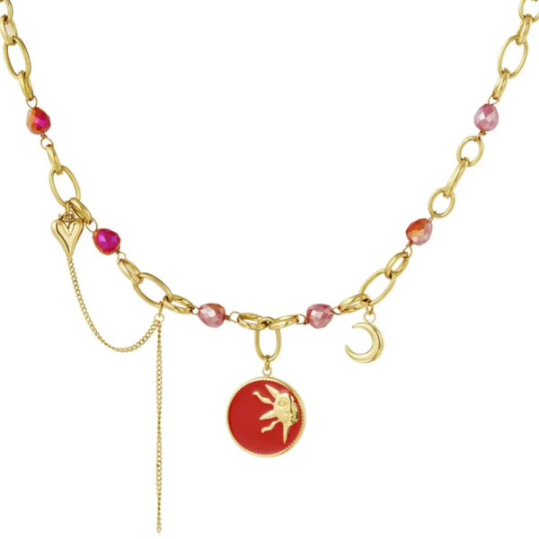 Stainless steel Bedelketting Solar Nights