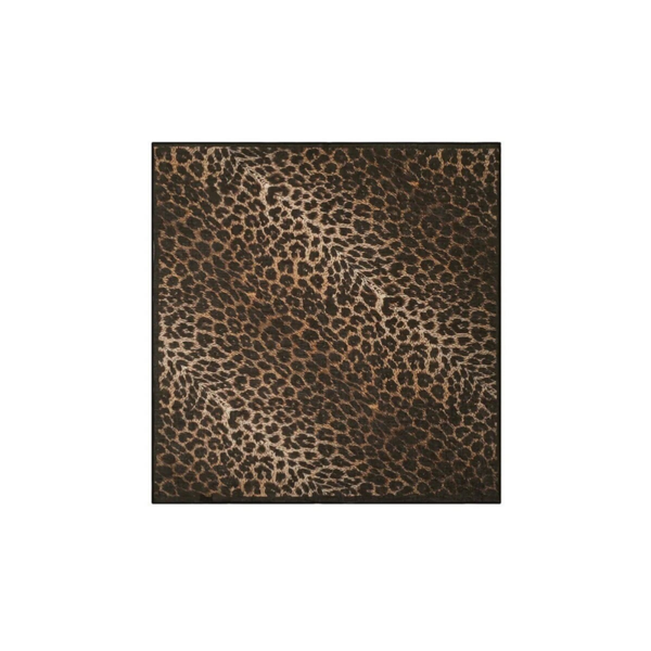 Satijnen sjaaltje met luipaardprint