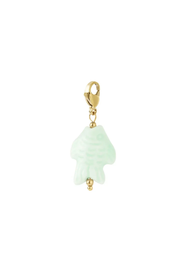 DIY - Stainless steel bedel -  Lichtgroene vis