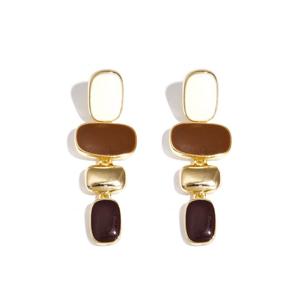 Statement Oorbellen legering bruin