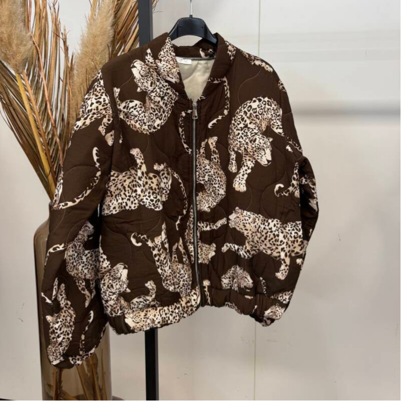 Bomberjasje tijger donkerbruin