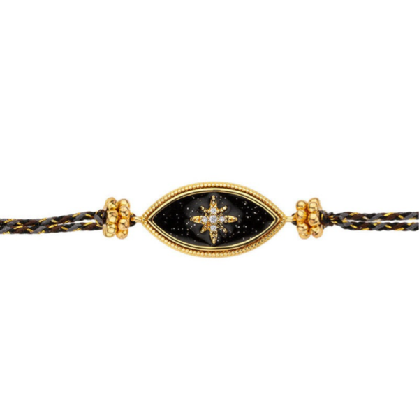 Mya-Bay - Armband Black Diwali Iris
