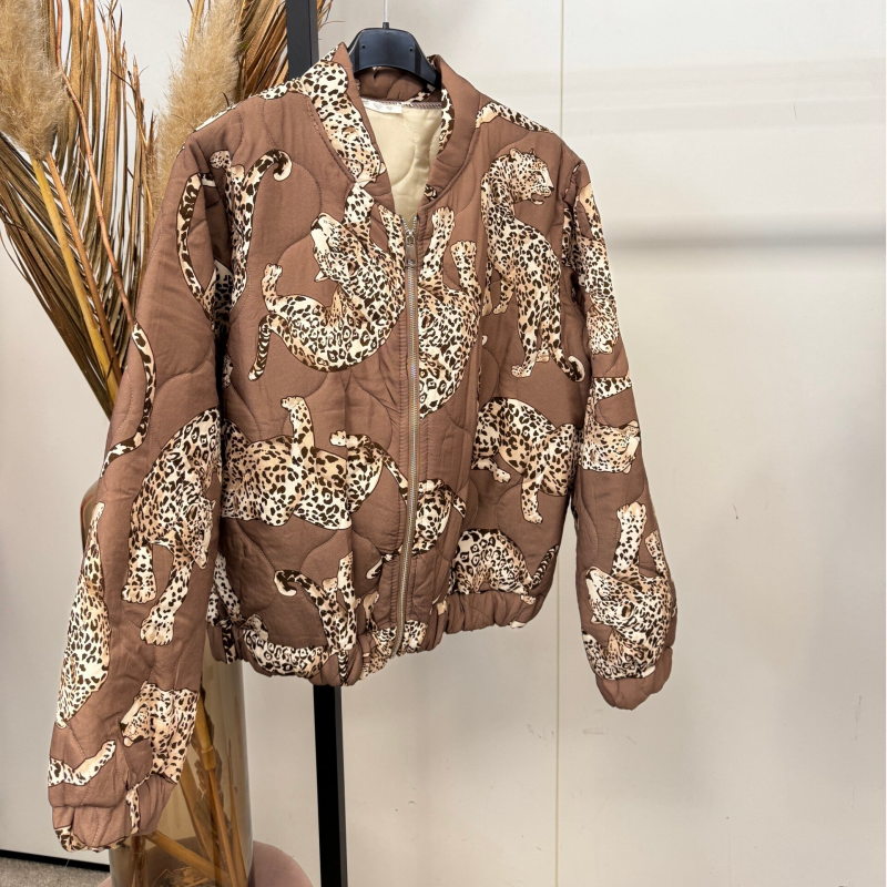 Bomberjasje tijger beige