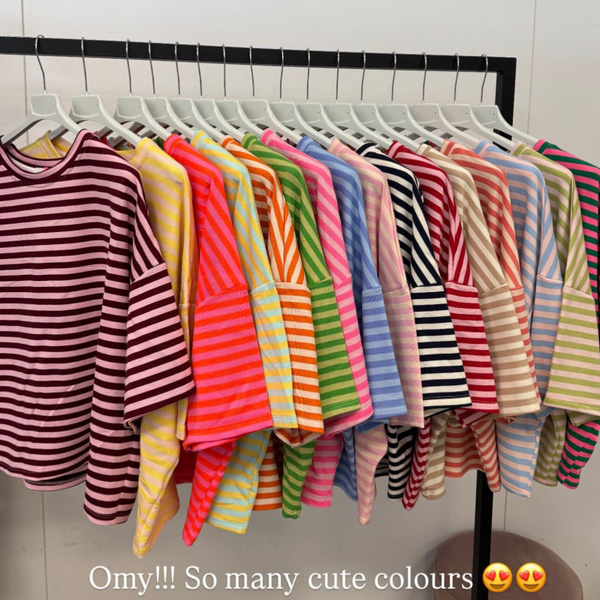 Streepjes T’shirt in veel kleuren