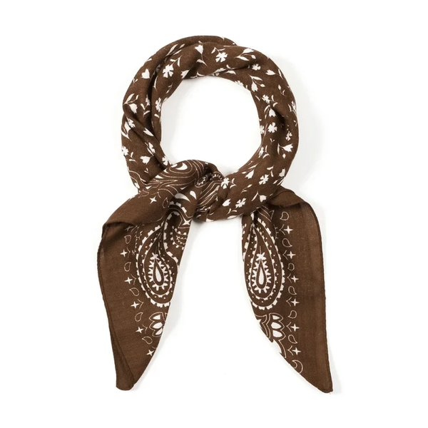 Sjaaltje bloemen bruin