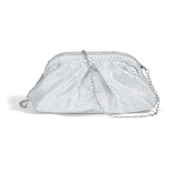 crossbody  partytasje zilver