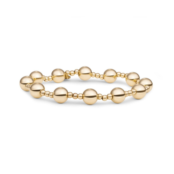 Bold mix Armband 3 mm + 8 mm goud of zilver