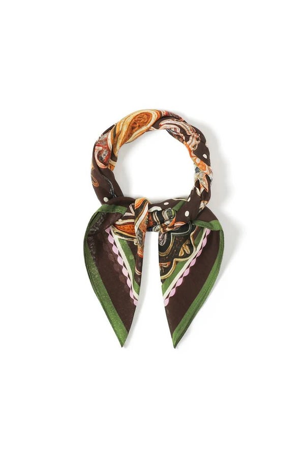 Satijnen sjaaltje met Paisley motief