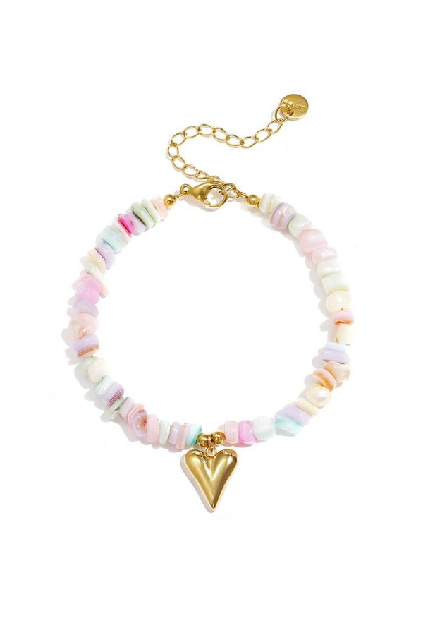 Zomer armband met kralen en Hart