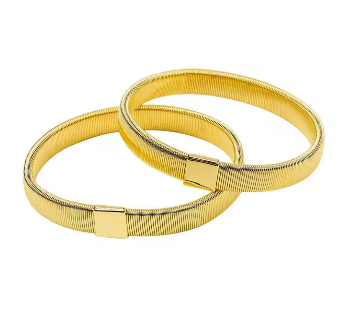 Elastische mouw ophouders 2 stuks, 8 cm, goud of zilver