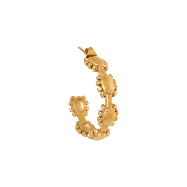 Label Kiki - Oorbel Golden romance hoop gold