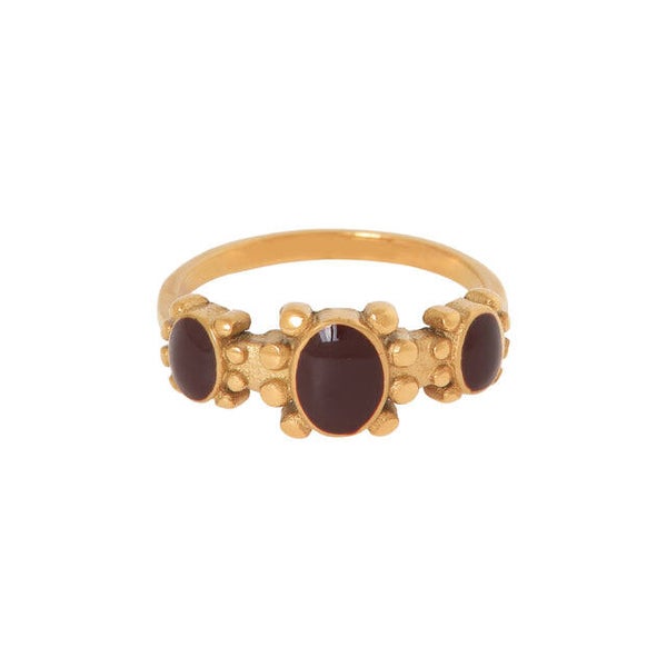 Label Kiki - Ring Garnet romance ring gold