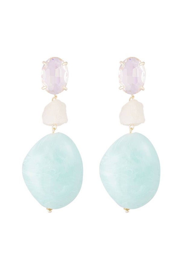 Oorbellen - statement glas