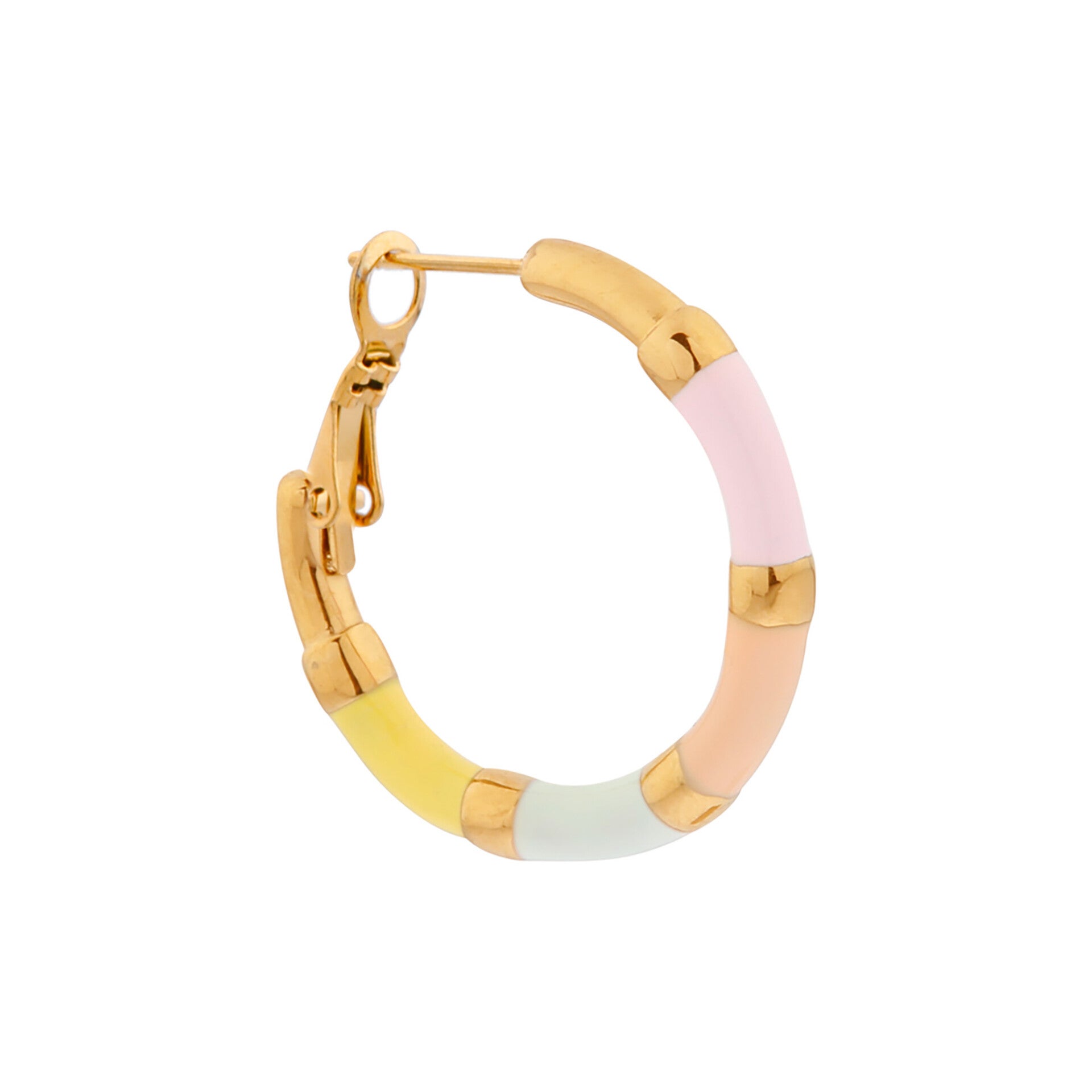 Label Kiki - Hoola pastel hoop gold