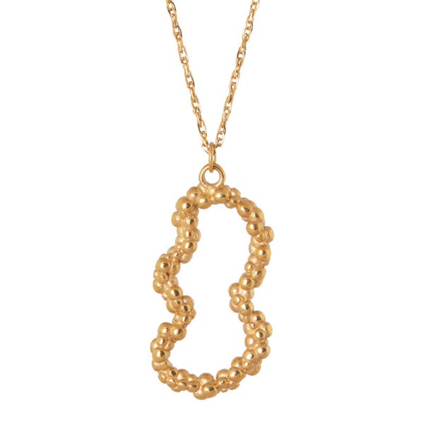 Label Kiki - Organic bubble necklace gold