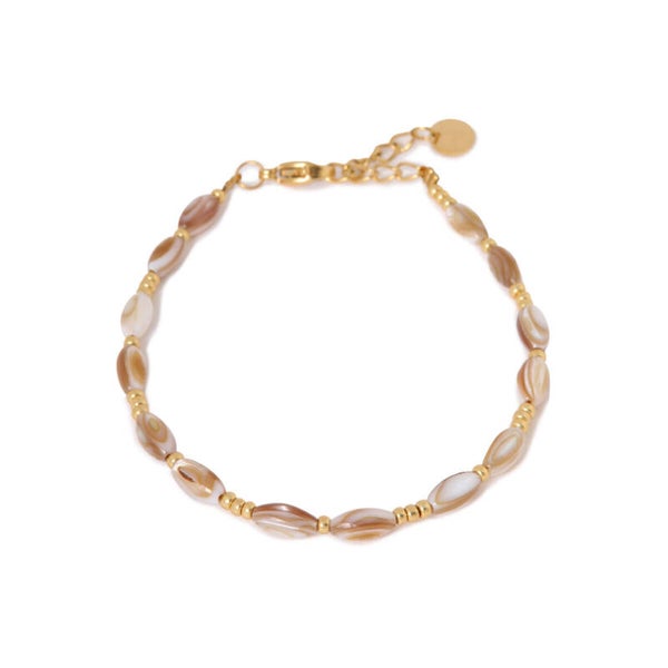 Label Kiki - Natural shell bracelet gold