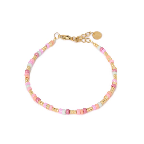 Label Kiki - Colorful rainbow bracelet gold