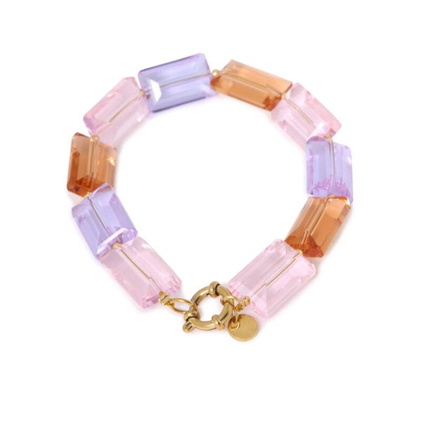 Label Kiki - Colorful shiny bracelet gold