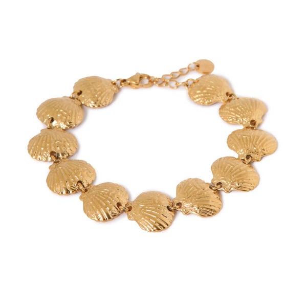 Label Kiki - Big shell bracelet gold