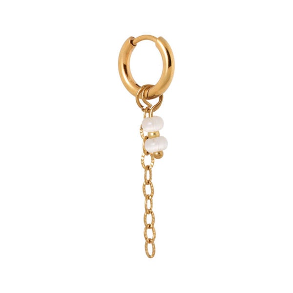 Label Kiki - Chain natural hoop gold