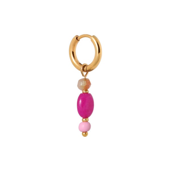 Label Kiki - Ibiza pink hoop gold