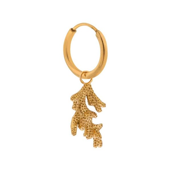Label Kiki - Coral hoop gold