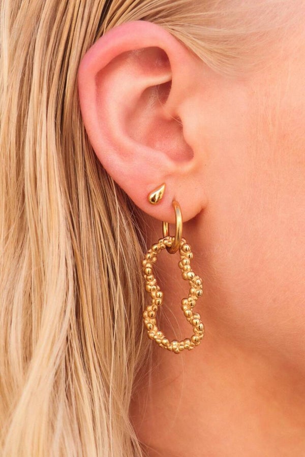 Label Kiki - Organic bubble hoop gold