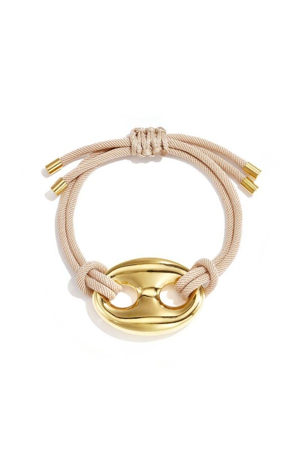 Stainless steel Button armband