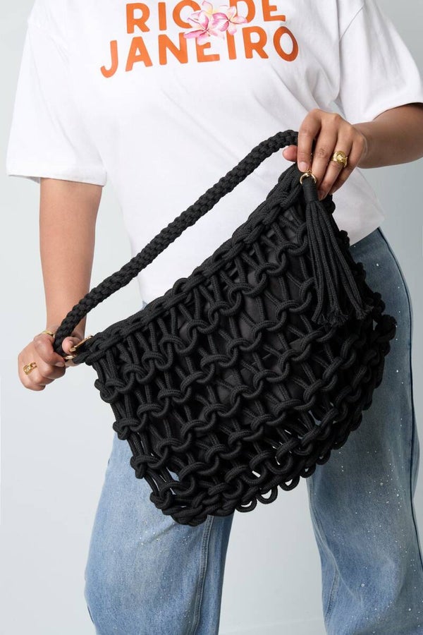 Beach- of Citybag in het khaki of zwart