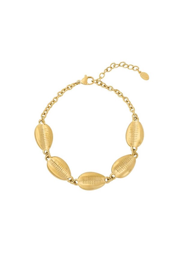Stainless steel bedelarmbandje Schelpen