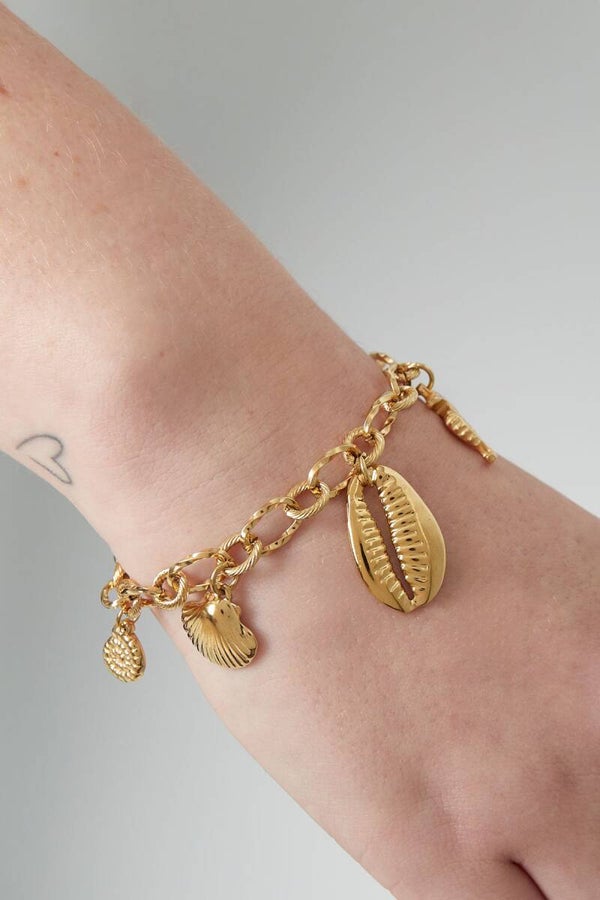 Stainless steel bedelarmbandje wild Sea