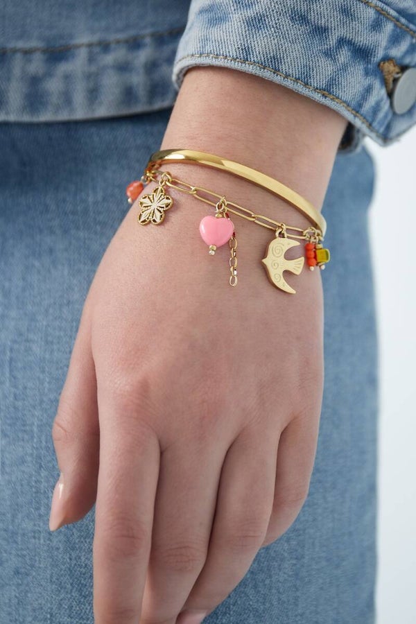 Stainless steel bedelarmbandje Mystic Tides