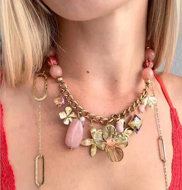 BIBI flower ketting - 4 kleuren