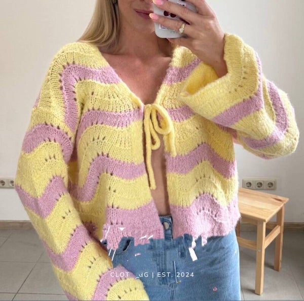 Vestje/truitje met strikjes/ one size in 4 kleuren