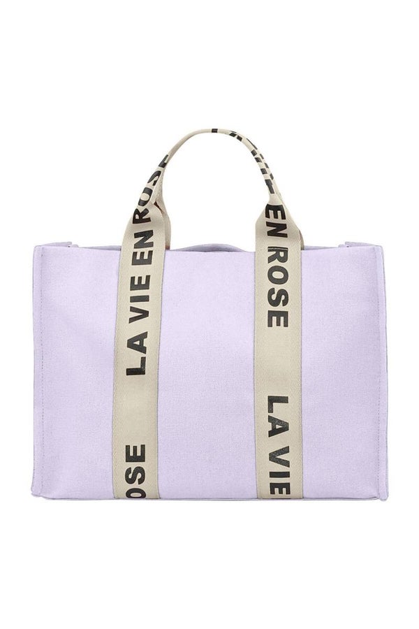 La vie en rose shopper lila