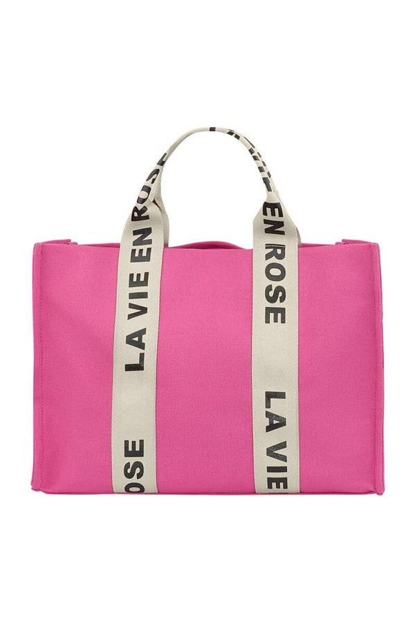 La vie en rose shopper fuchsia