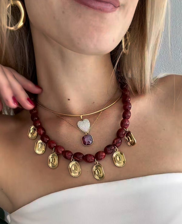BIBI coincap ketting in 3 kleuren