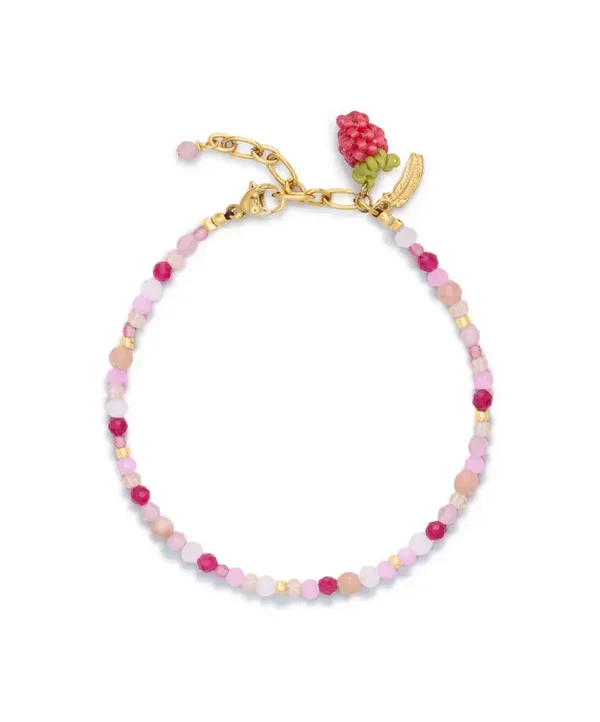 Le Veer - Raspberry Rose bracelet