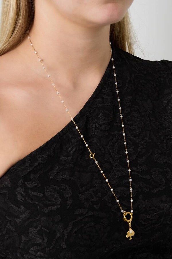 DIY lange stainless steel ketting met slotje voor