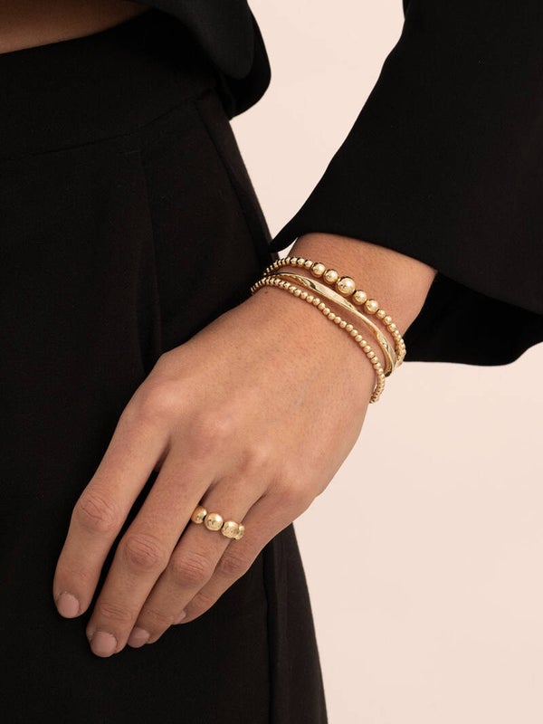 Saturn Armband 3 mm goud of zilver
