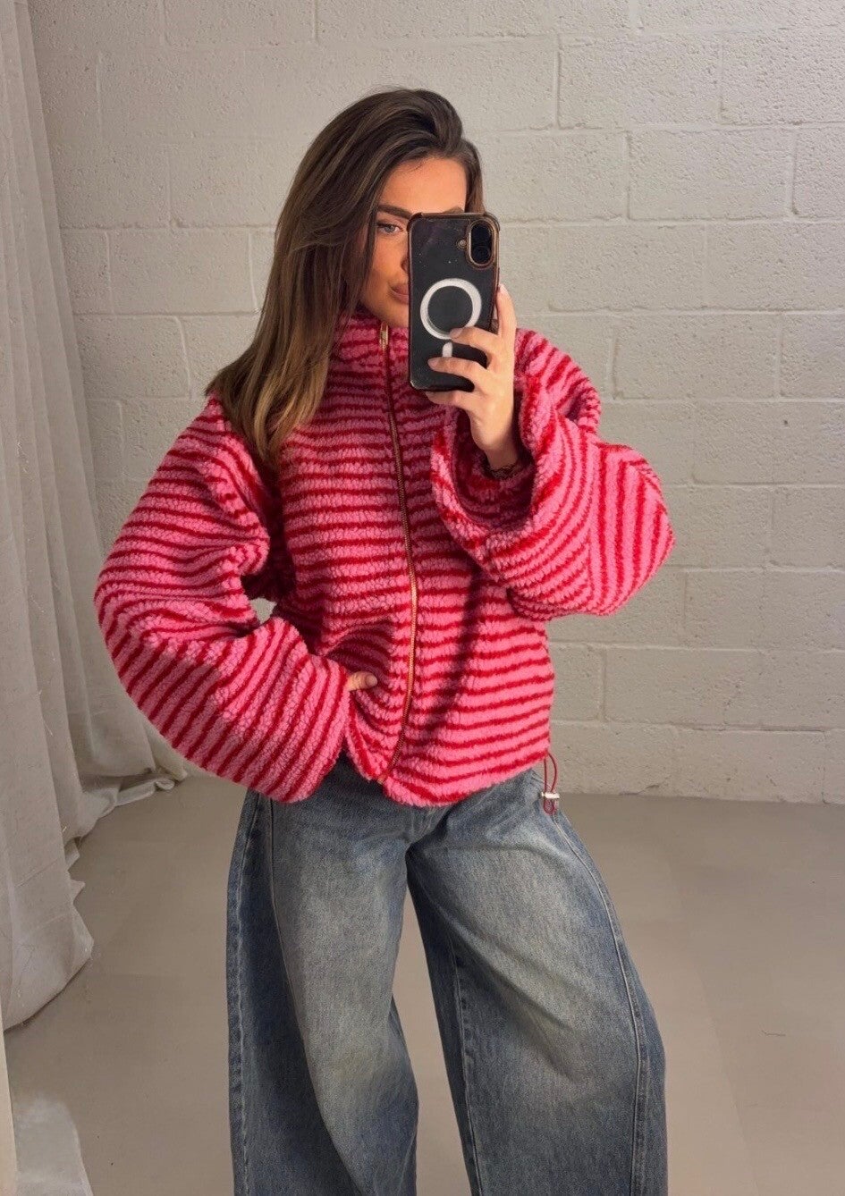 Oranje/rood vest jasje