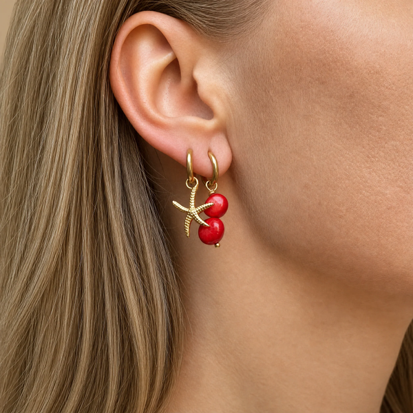 Studio Frenchie - Single Earring - Pomegranate