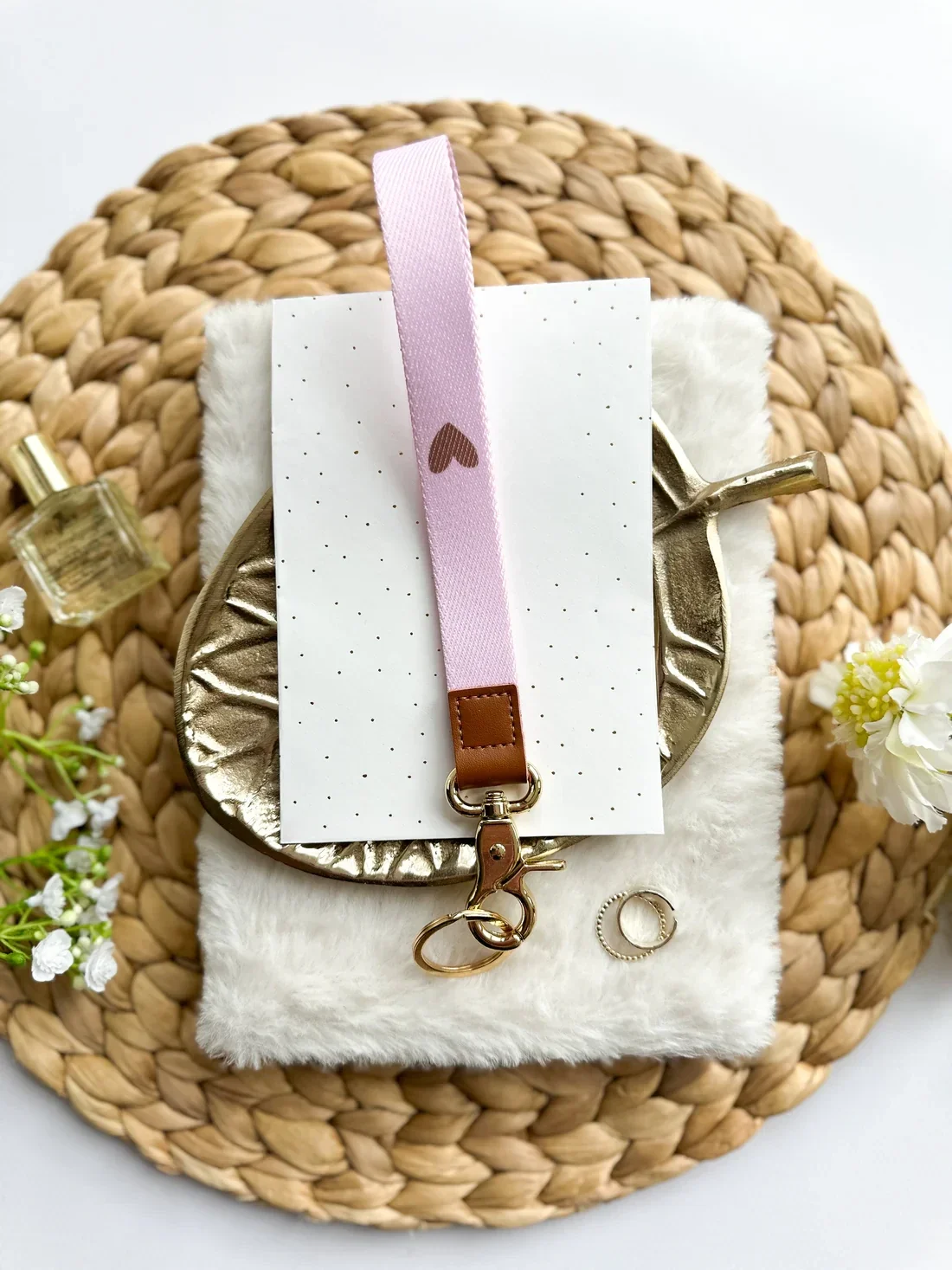 Keycords | Licht roze & Hart