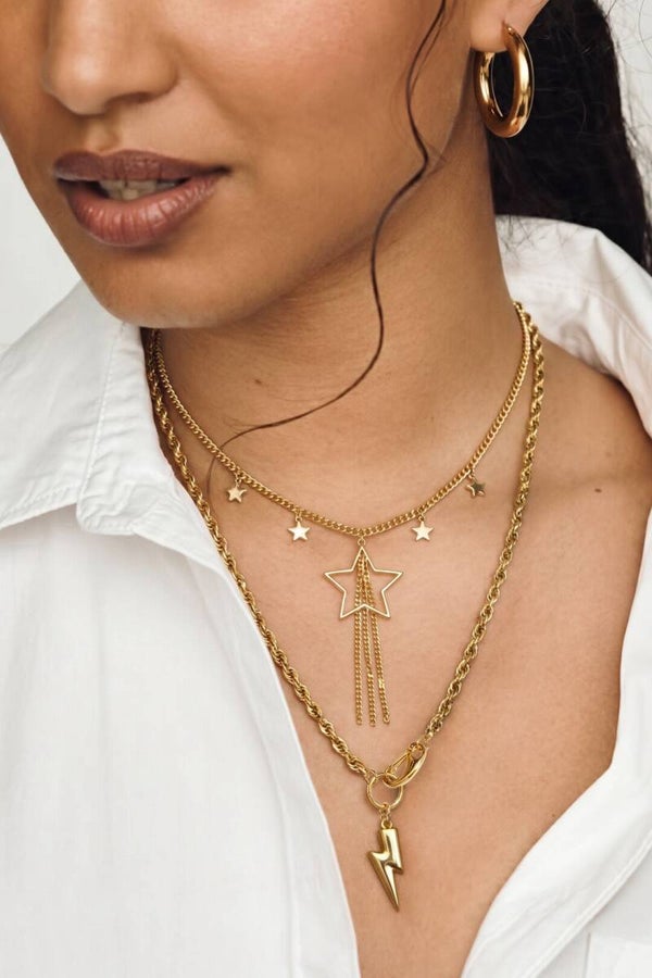 Statement Bliksem Hanger Ketting