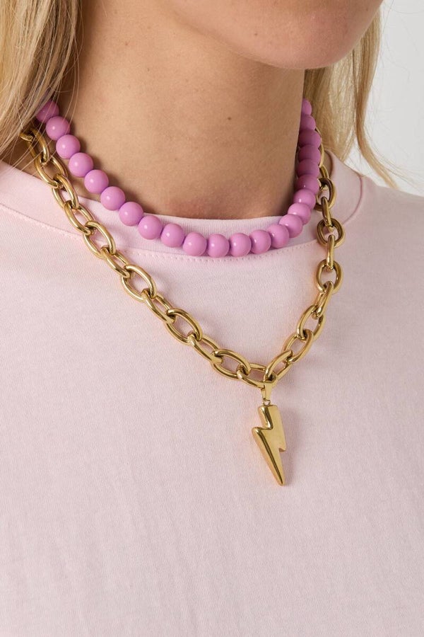 Statement Bliksem Hanger Ketting